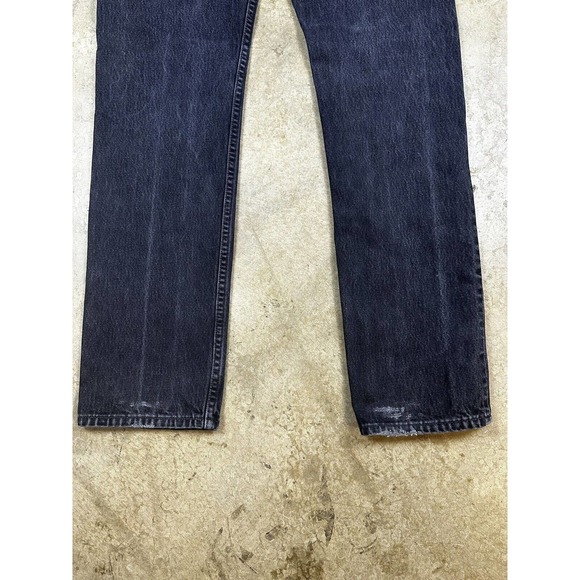 Vtg Women's Levi's 501 Jeans Made in USA Black Button Fly - Picture 10 of 16